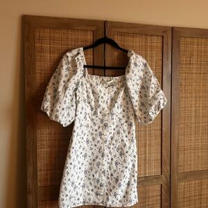 OAK + FORT Cream Puffed Sleeve Blouse